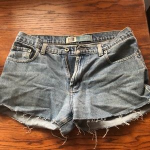 Faded glory vintage denim cutoff shorts